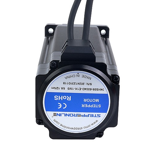 S シリーズ Nema 34 クローズド ループ ステッピング モーター 12.00Nm(1699.34oz.in) エンコーダー 1000PPR(4000CPR) - 34HS59-6004D-E1K-1M5 | StepperOnline