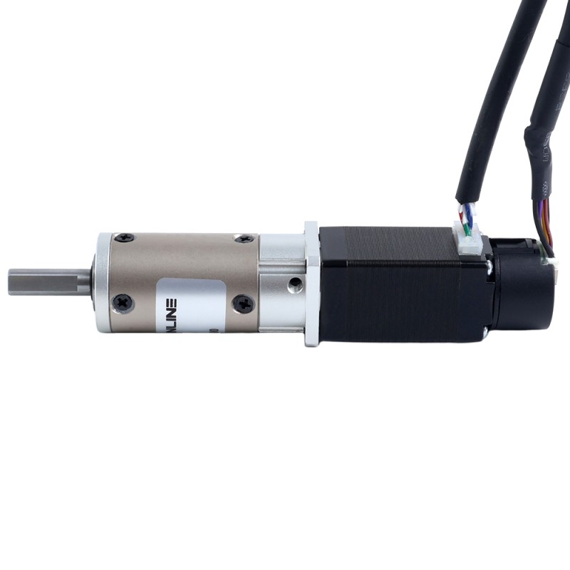 Nema 8 クローズドループステッパーモーター L=38mm EGシリーズ遊星歯車減速機付き ギア比50:1 - 8HS15-0604D-E1000-EGS50 | StepperOnline