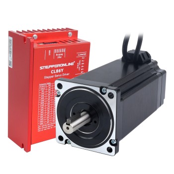 YSシリーズ 1軸 クローズドループステッパーキット 12.0Nm(1699.34oz.in) Nema 34モーター 1.5mケーブル & ドライバー付き