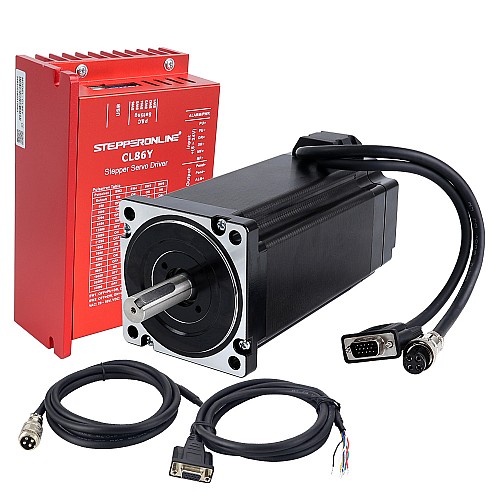 YSシリーズ 1軸 クローズドループステッパーキット 12.0Nm(1699.34oz.in) Nema 34モーター 2.0mケーブル & ドライバー付き - 1-CL86Y-S120 | StepperOnline