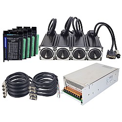 TSシリーズ4軸3.0Nm(424.83oz.in)Nema 23クローズドループステッピングキット、電源お付き