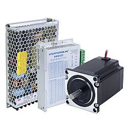 YSシリーズ 1軸 ステッパーキット 1.9Nm(269.06oz.in) Nema 23ステッパーモーター & ドライバー & 36V電源付き