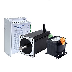 YS シリーズ 1 軸ステッパー CNC キット 12.0Nm(1699.34oz.in) Nema 34 ステッパー モーターとドライバーと AC トランス