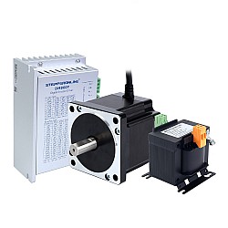 YS シリーズ 1 軸ステッパー CNC キット 4.8Nm(679.74oz.in) Nema 34 ステッパー モーターとドライバーと AC トランス