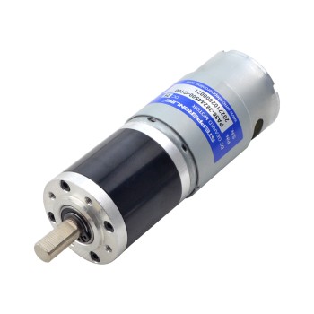 ブラシ付き 24V DC ギアモーター15Kg.cm/33RPM w/ 99.5:1 遊星ギアボックス