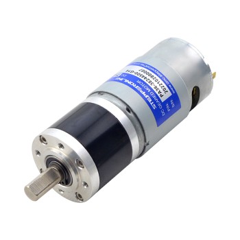 ブラシ付き 24V DC ギアモーター2.4Kg.cm/240RPM w/ 13.76:1 遊星ギアボックス