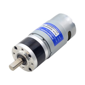 ブラシ付き 24V DC ギアモーター1Kg.cm/634RPM w/ 5.2:1 遊星ギアボックス