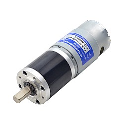 ブラシ付き 24V DC ギアモーター11Kg.cm/46RPM w/ 71:1 遊星ギアボックス