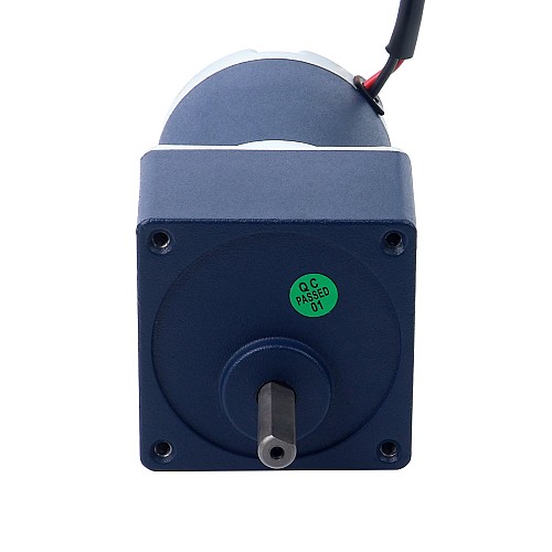 ブラシ付き 12V 10W 1.16Nm(164.27oz.in) 60RPM 50:1 スパーギアボックス DC ギアモーター付き - F2D10-12GN-30S/2GN50K | StepperOnline