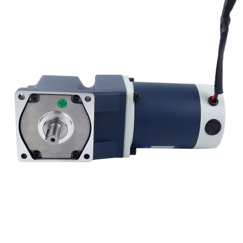 ブラシ付き 12V 60W 2.25Nm(318.63oz.in) 180RPM 、 10:1 直角ギアボックス DC ギアモーター付き - F4D60-12GN-18S/4GN10RT | StepperOnline