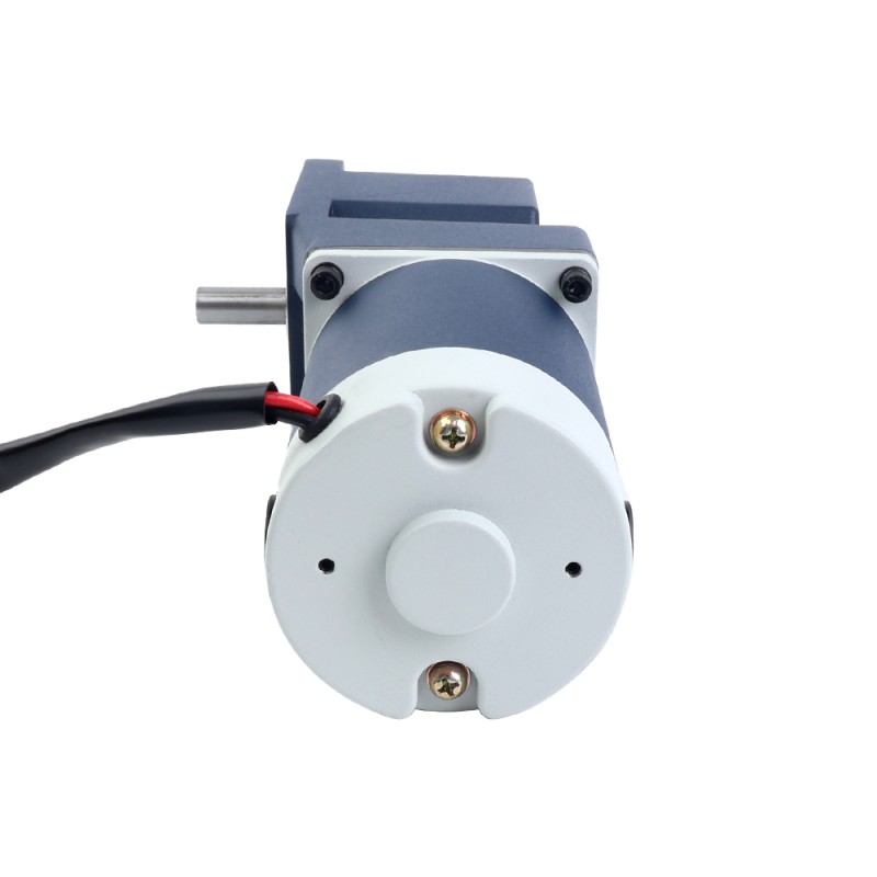 ブラシ付き 12V 60W 2.25Nm(318.63oz.in) 180RPM 、 10:1 直角ギアボックス DC ギアモーター付き - F4D60-12GN-18S/4GN10RT | StepperOnline