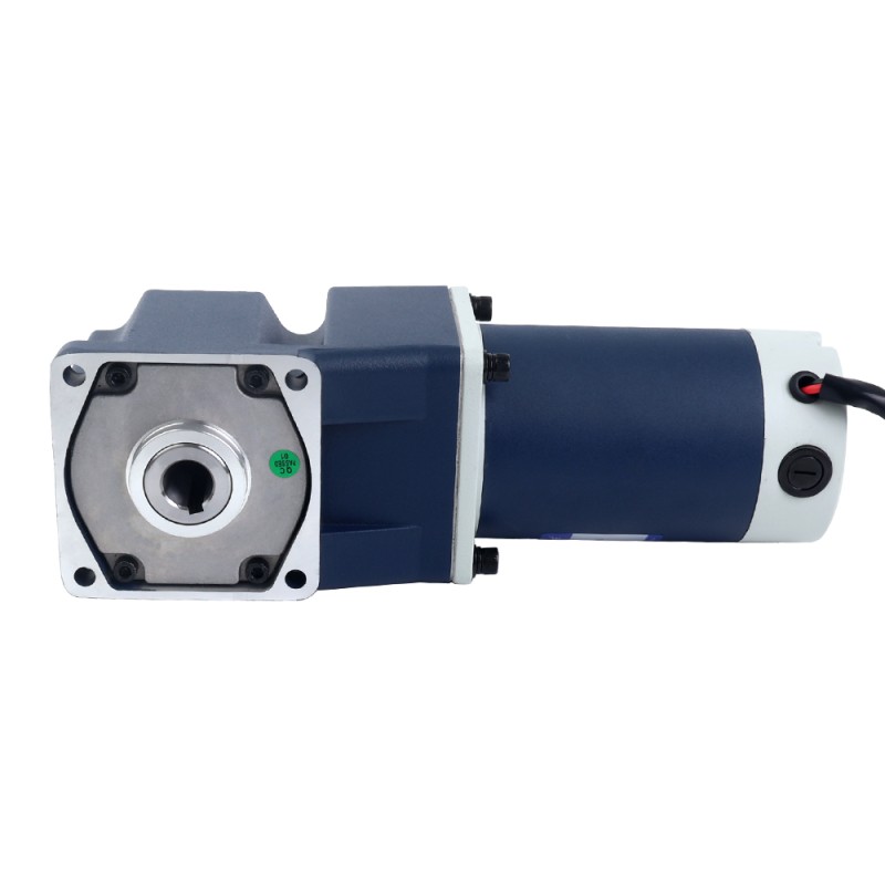 ブラシ付き 24V 150W 10.07Nm(1426.03oz.in) 100RPM 、 30:1 直角ギアボックス DC ギアモーター付き - F5D150-24GU-30S/5GU30RC | StepperOnline