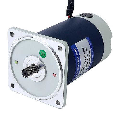 ブラシ付き 24V 150W 7.16Nm(1013.94oz.in) 200RPM 15:1 スパーギアボックス DC ギアモーター付き - F5D150-24GU-30S/5GU15KB | StepperOnline