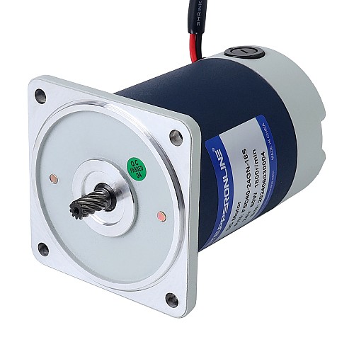 ブラシ付き 24V 60W 1.29Nm(182.68oz.in) 360RPM 5:1 スパーギアボックス DC ギアモーター付き - F5D60-24GN-18S/5GN5K | StepperOnline