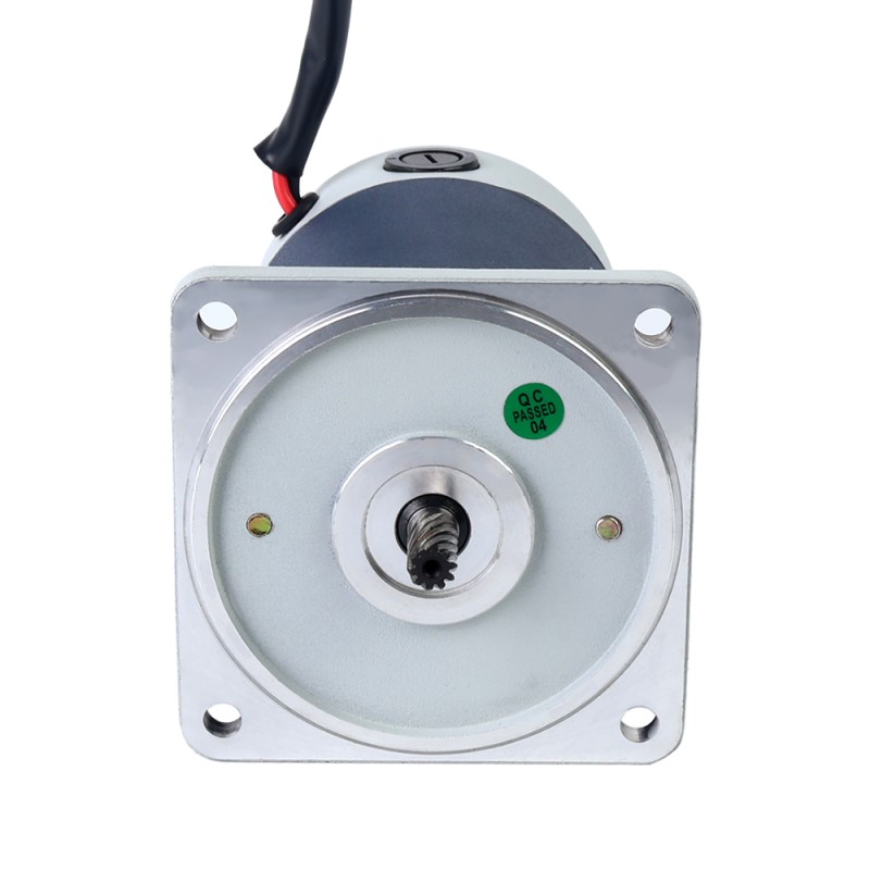 ブラシ付き 24V 60W 10.00Nm(1416.12oz.in) 9RPM 200:1 スパーギアボックス DC ギアモーター付き - F5D60-24GN-18S/5GN200K | StepperOnline