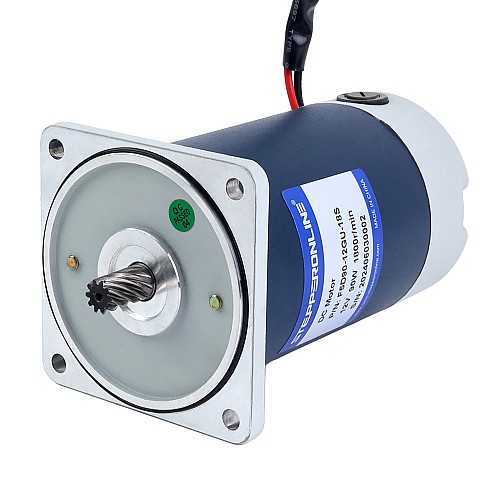 ブラシ付き 12V 90W 5.22Nm(739.21oz.in) 120RPM 15:1 スパーギアボックス DC ギアモーター付き - F5D90-12GU-18S/5GU15KB | StepperOnline