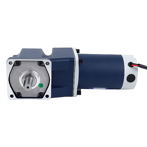 ブラシ付き 24V 90W 40.00Nm(5664.47oz.in) 10RPM 、 180:1 直角ギアボックス DC ギアモーター付き - F5D90-24GU-18S/5GU180RT | StepperOnline