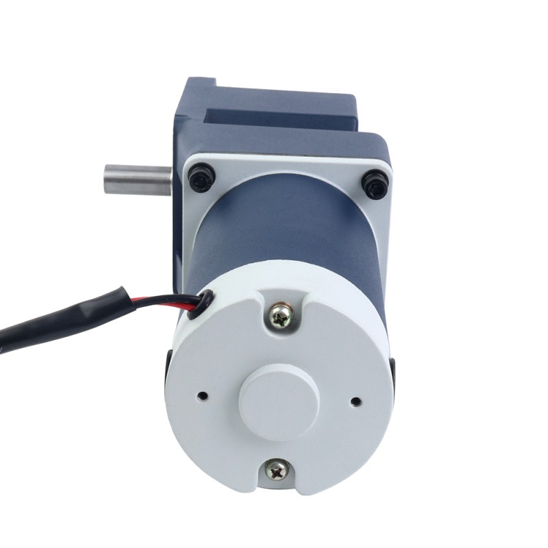 ブラシ付き 24V 90W 14.60Nm(2067.53oz.in) 36RPM 、 50:1 直角ギアボックス DC ギアモーター付き - F5D90-24GU-18S/5GU50RT | StepperOnline