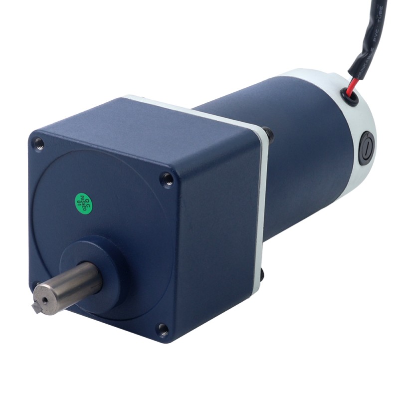ブラシ付き 24V 90W 20.00Nm(2832.23oz.in) 9RPM 200:1 スパーギアボックス DC ギアモーター付き - F5D90-24GU-18S/5GU200KB | StepperOnline
