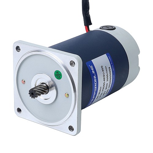 ブラシ付き 48V 90W 16.89Nm(2391.82oz.in) 30RPM 100:1 スパーギアボックス DC ギアモーター付き - F5D90-48GU-30S/5GU100KB | StepperOnline
