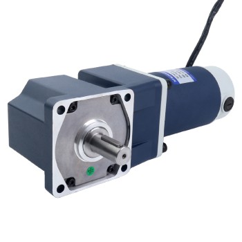 ブラシ付き 24V 250W 19.69Nm(2788.34oz.in) 90RPM 、 20:1 直角ギアボックス DC ギアモーター付き