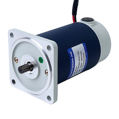 ブラシ付き 48V 250W 3.22Nm(455.99oz.in) 600RPM 3:1 スパーギアボックス DC ギアモーター付き - F6D250-48GU-18S/6GU3K | StepperOnline