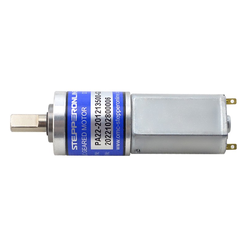 CN 発売中 - ブラシ付き 12V DC ギアモーター0.27Kg.cm/456RPM w/ 22.56:1 遊星ギアボックス - CN-PA22-201213500-G23 | StepperOnline