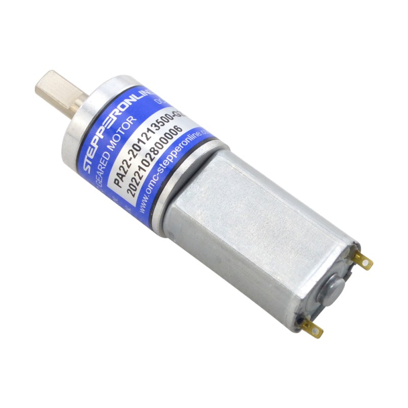 CN 発売中 - ブラシ付き 12V DC ギアモーター0.27Kg.cm/456RPM w/ 22.56:1 遊星ギアボックス - CN-PA22-201213500-G23 | StepperOnline