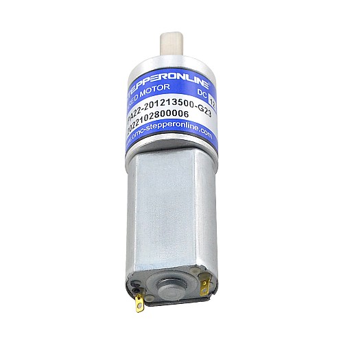 ブラシ付き 12V DC ギアモーター0.27Kg.cm/456RPM w/ 22.56:1 遊星ギアボックス