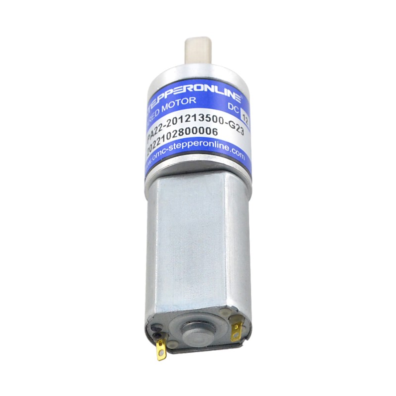 CN 発売中 - ブラシ付き 12V DC ギアモーター0.27Kg.cm/456RPM w/ 22.56:1 遊星ギアボックス - CN-PA22-201213500-G23 | StepperOnline