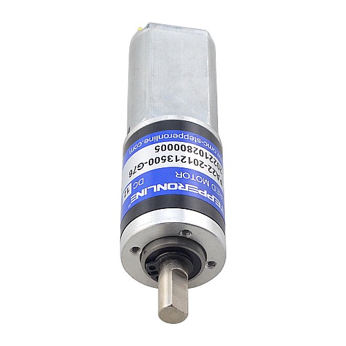 ブラシ付き 12V DC ギアモーター0.8Kg.cm/138RPM w/ 76:1 遊星ギアボックス
