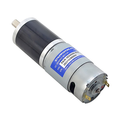 ブラシ付き 24V DC ギアモーター25Kg.cm/17RPM w/ 189:1 遊星ギアボックス ブラシ付き 24V DC ギアモーター25Kg.cm/17RPM w/ 189:1 遊星ギアボックス