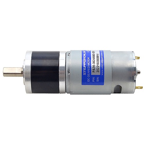 ブラシ付き 24V DC ギアモーター3.4Kg.cm/172RPM w/ 19.2:1 遊星ギアボックス ブラシ付き 24V DC ギアモーター3.4Kg.cm/172RPM w/ 19.2:1 遊星ギアボックス