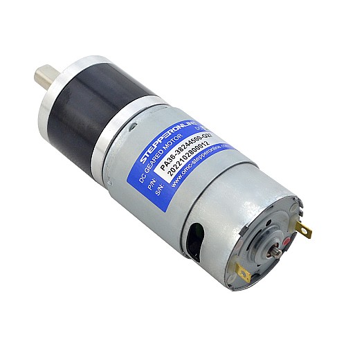 ブラシ付き 24V DC ギアモーター4.7Kg.cm/123RPM w/ 26.8:1 遊星ギアボックス