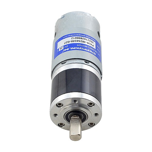 ブラシ付き 24V DC ギアモーター4.7Kg.cm/123RPM w/ 26.8:1 遊星ギアボックス