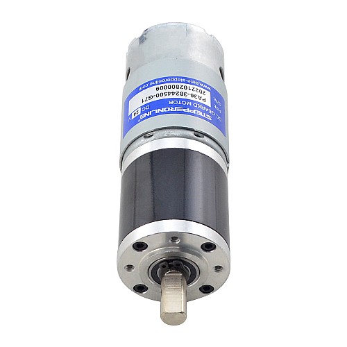 ブラシ付き 24V DC ギアモーター11Kg.cm/46RPM w/ 71:1 遊星ギアボックス ブラシ付き 24V DC ギアモーター11Kg.cm/46RPM w/ 71:1 遊星ギアボックス