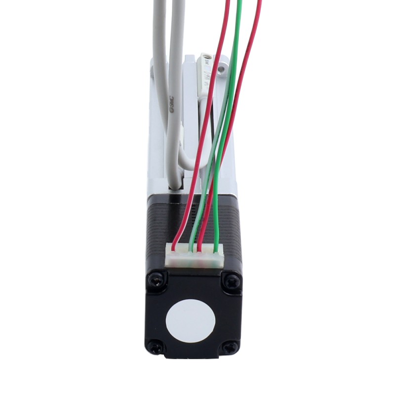 Nema 8 ボールねじ 電動シリンダー 0.5A ストローク 40mm 0.02Nm(2.83oz.in) リード 1mm(0.03937)リミットスイッチ付き - LCB8S15BSS05-40D | StepperOnline