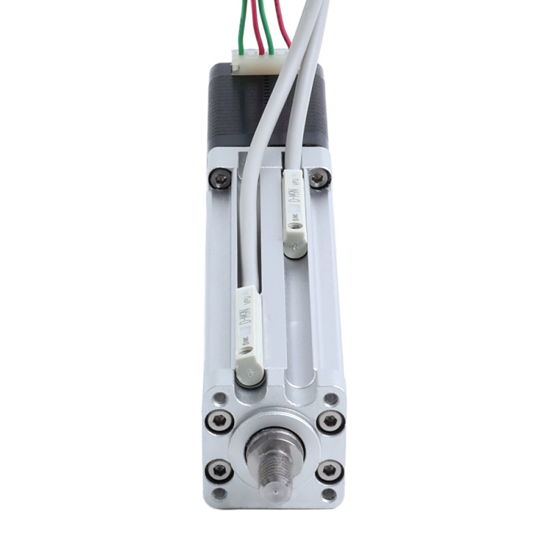 Nema 8 ボールねじ 電動シリンダー 0.5A ストローク 40mm 0.02Nm(2.83oz.in) リード 1mm(0.03937)リミットスイッチ付き - LCB8S15BSS05-40D | StepperOnline