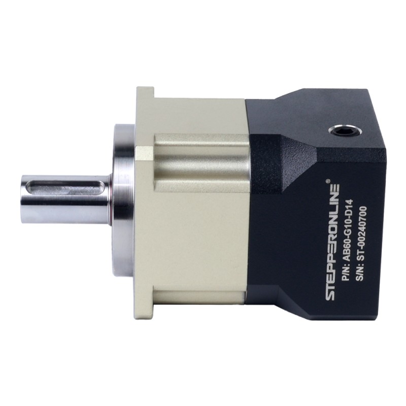 AB シリーズ 60mm 10:1 ヘリカル遊星減速機 バックラッシュ 5arcmin サーボ モーター用 IP65 - AB60-G10-D14 | StepperOnline
