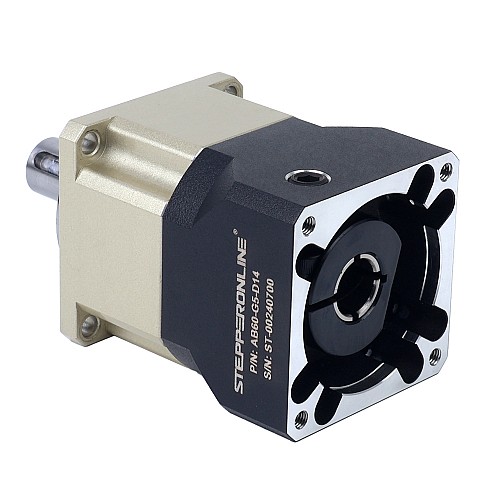 AB シリーズ 60mm 5:1 ヘリカル遊星減速機 バックラッシュ 5arcmin サーボ モーター用 IP65 - AB60-G5-D14 | StepperOnline