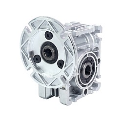 MRVR025 ウォームドライブギアボックス 40:1 比 Φ9mm 入力シャフト 56B14 モーター入力フランジ付き