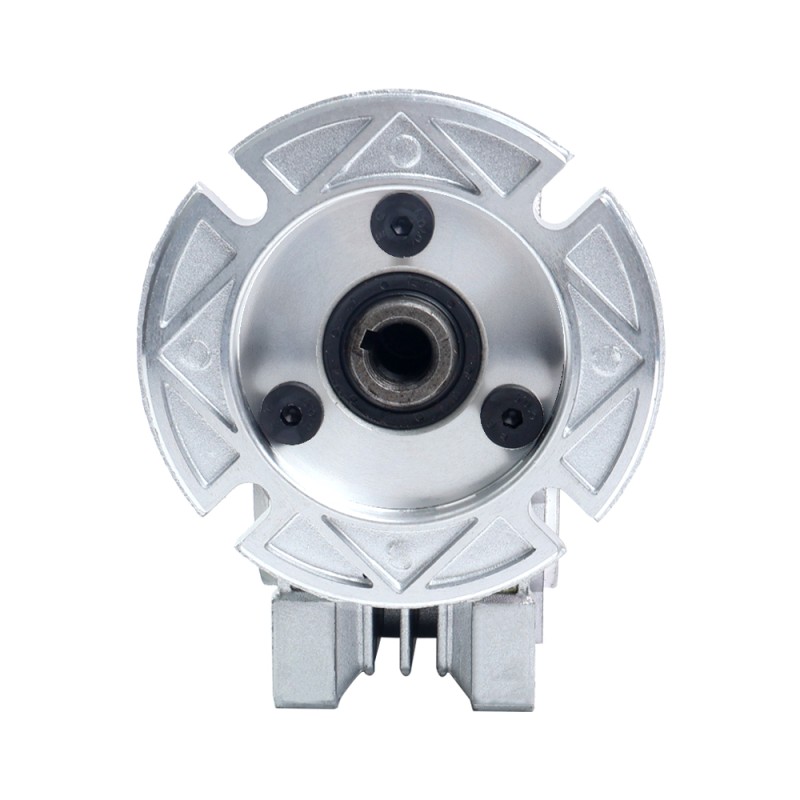 MRVR025 ウォームドライブギアボックス 25:1 比 φ9mm 入力シャフト 56B14 モーター入力フランジ付き
