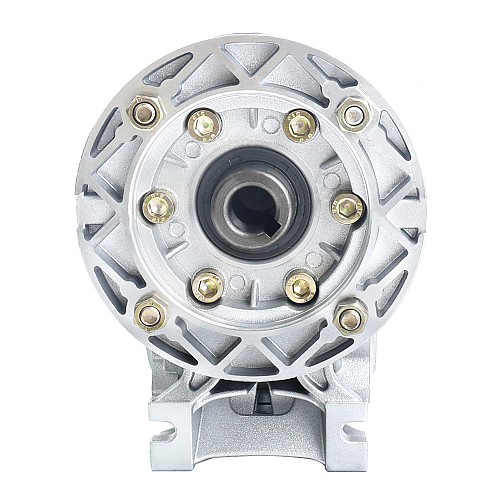 MRVR040 ウォームドライブギアボックス 60:1 比 φ14mm 入力シャフト 71B5 モーター入力フランジ付き