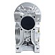 MRVR050 ウォームドライブギアボックス 10:1 比 φ19mm 入力シャフト 80B14 モーター入力フランジ付き