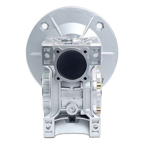 MRVR063 ウォームドライブギアボックス 60:1 比 φ24mm 入力シャフト 90B14 モーター入力フランジ付き