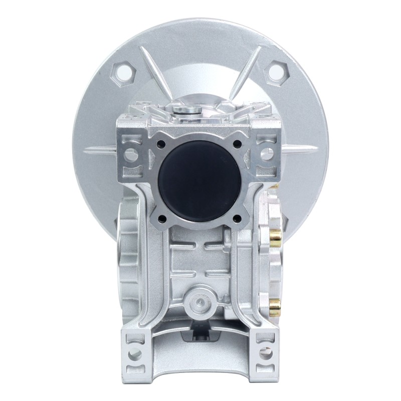 MRVR063 ウォームドライブギアボックス 100:1 比 φ14mm 入力シャフト 71B5 モーター入力フランジ付き