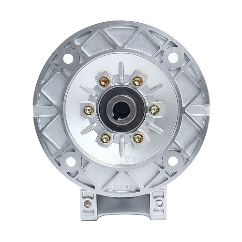 MRVR063 ウォームドライブギアボックス 60:1 比 φ24mm 入力シャフト 90B14 モーター入力フランジ付き
