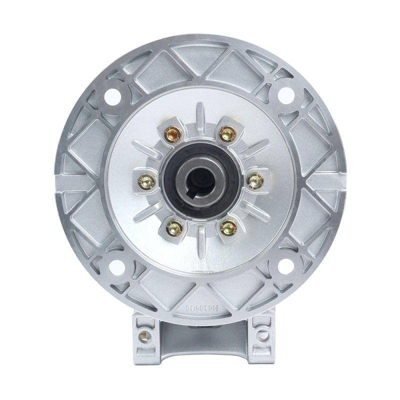 MRVR063 ウォームドライブギアボックス 100:1 比 φ14mm 入力シャフト 71B5 モーター入力フランジ付き