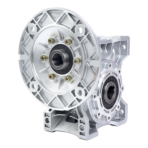 MRVR075 ウォームドライブギアボックス 7.5:1 比 φ24mm 入力シャフト 90B14 モーター入力フランジ付き MRVR075 ウォームドライブギアボックス 7.5:1 比 φ24mm 入力シャフト 90B14 モーター入力フランジ付き