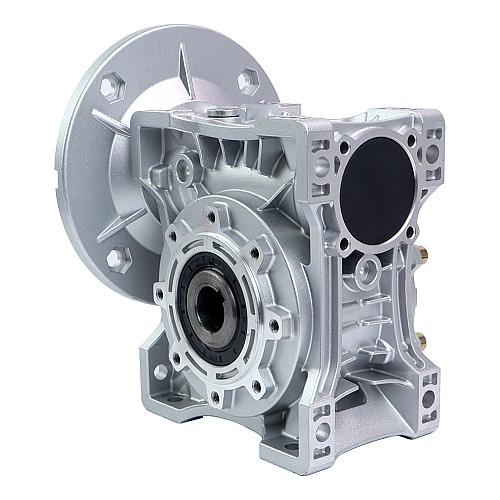 MRVR075 ウォームドライブギアボックス 7.5:1 比 φ24mm 入力シャフト 90B14 モーター入力フランジ付き MRVR075 ウォームドライブギアボックス 7.5:1 比 φ24mm 入力シャフト 90B14 モーター入力フランジ付き